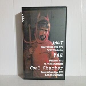 Rare VHS Snot V.O.D. VOD Coal Chamber Concert Live 96 97 Rock Nu Metal